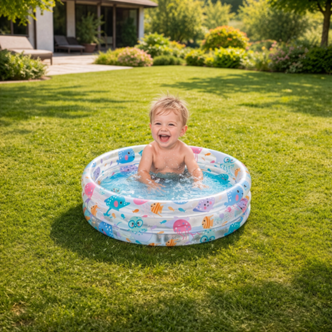 Intex Kinderzwembad 61 x 22 cm met zeedieren en 28 l inhoud