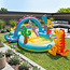 Intex Opblaasbaar Dinoland waterspeelcentrum 302 x 229 x 112 cm met glijbaan en sproeiboog