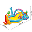 Intex Opblaasbaar Dinoland waterspeelcentrum 302 x 229 x 112 cm met glijbaan en sproeiboog