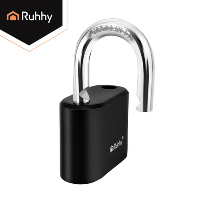 Ruhhy Stalen combinatieslot 50 mm met 4-cijferige code en geharde beugel voor dagelijks gebruik