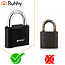 Ruhhy Stalen combinatieslot 50 mm met 4-cijferige code en geharde beugel voor dagelijks gebruik