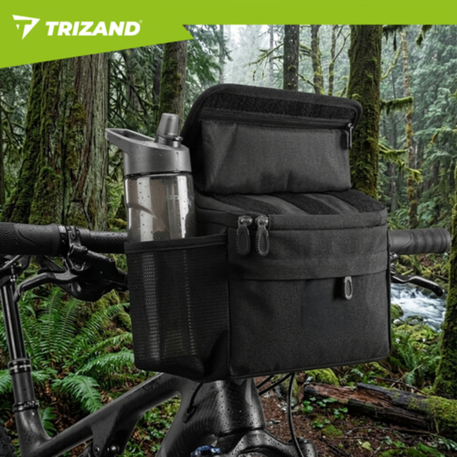 Trizand Waterbestendige stuurtas met telefoonhouder en transparant venster voor navigatie tijdens het fietsen