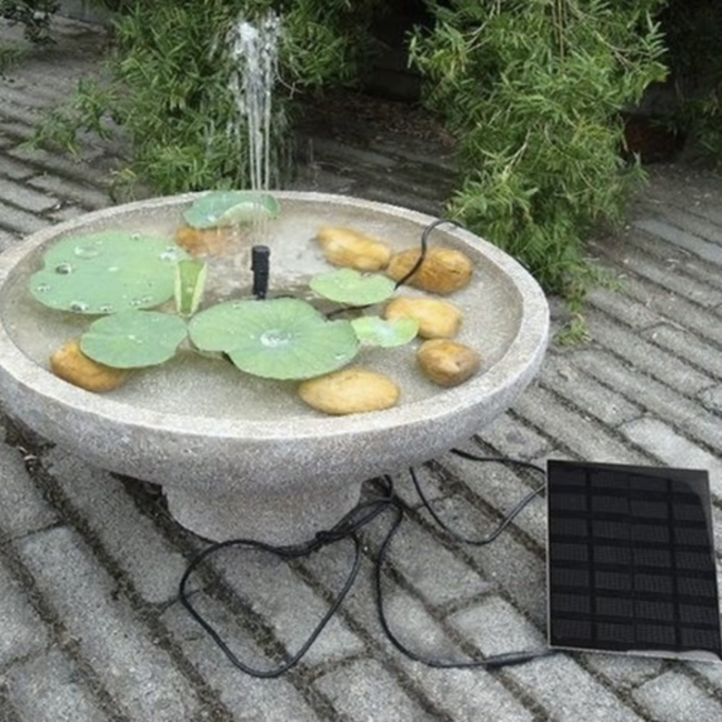Gardlov Solar Fontein – Energiezuinige Vijverpomp met 4 Sproeikoppen