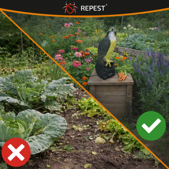 Repest Valk Vogelverschrikker - Realistisch en Diervriendelijk