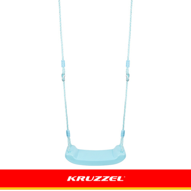 Kruzzel Blauwe Kunststof Schommel – Licht, Veilig & ideaal voor Buiten