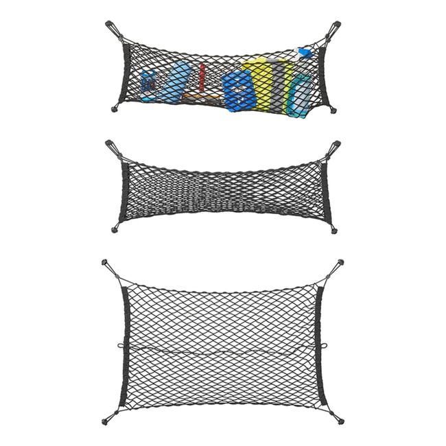 ProPlus Elastisch bagagenet - 80 x 50 cm - kunststof haken - universele bevestiging