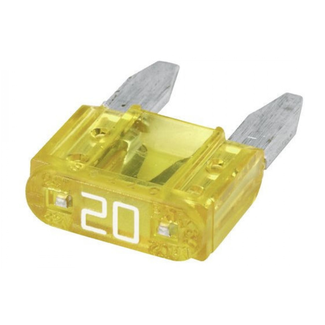 ProPlus Mini-steekzekering - 20 ampère - Geel - Bescherming tegen overbelasting