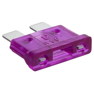 ProPlus Steekzekeringen - 3 Ampère - Paars - Warmtebestendig - Kopervertinde Contacten
