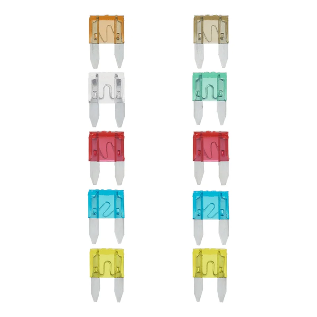 ProPlus Mini steekzekeringen - assorti - 10-delig - diverse ampères
