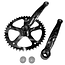 Falkx Crankstel - 44T - Staal - Zilver - 170 mm - Spieloos - Stadsfiets