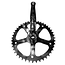 Falkx Crankstel - 44T - Staal - Zilver - 170 mm - Spieloos - Stadsfiets