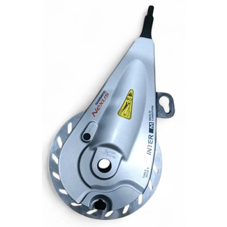 Shimano Nexus 3 rollerbrake voor voorwiel met 140 mm koelvin en extra remkracht