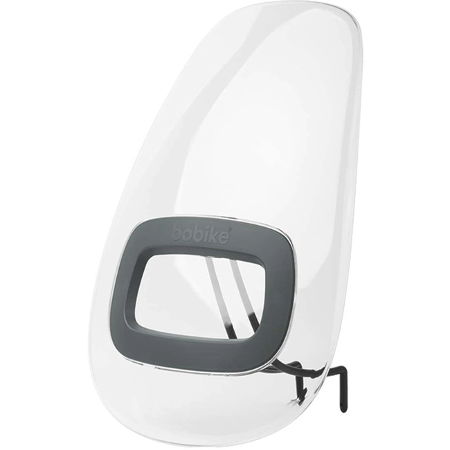 BoBike Windscherm fietszitje 56 x 50 x 70 cm grijs voor Bobike ONE Mini en GO Mini voorop