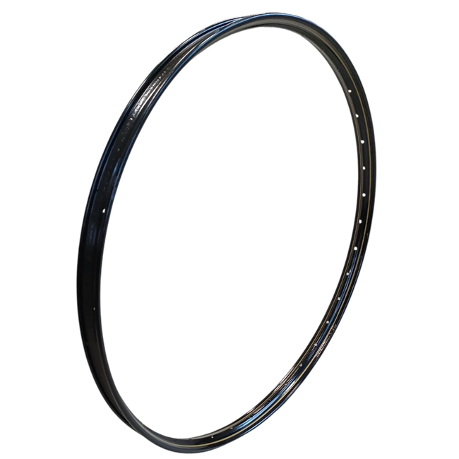 Falkx Stalen fietsvelg 28 x 1 1/2 zwart met gouden lijn, geschikt voor spaak 13 en wielopbouw of vervanging