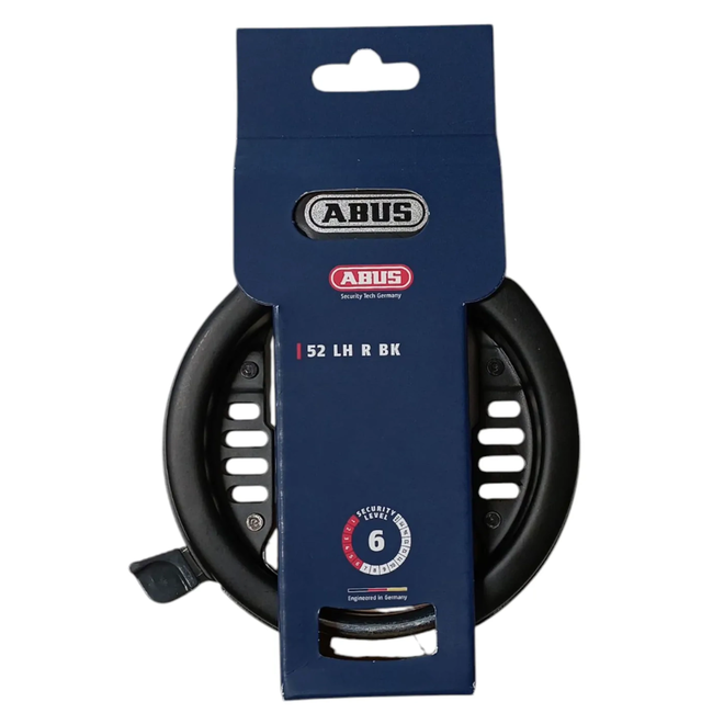 ABUS  Ringslot 52LH R zwart met sleutel, gehard staal en snelle basisbeveiliging voor je fiets