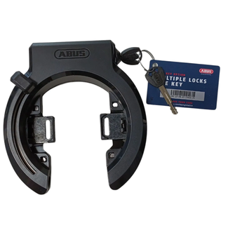 ABUS Ringslot ART2 zwart met sleutelbediening, plug-in optie en stevige fietsbeveiliging
