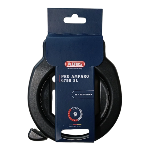 ABUS Ringslot ART2 zwart met plug-in optie, 8,5 mm beugel en brede opening voor je fiets
