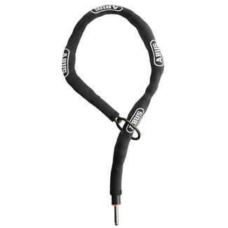 ABUS Insteekketting 100 cm zwart met nylon hoes, ovale ring en 10 mm insteekpin voor fiets