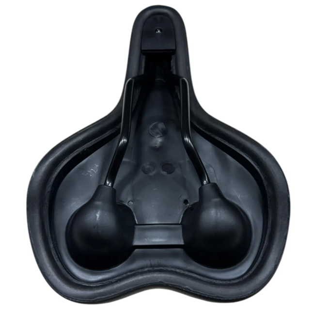 Selle Comfortabel fietszadel met gel vulling - 26 x 18 cm - Zwart