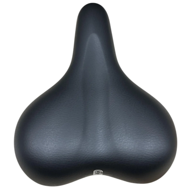 Selle Comfortabel fietszadel met gel vulling - 26 x 18 cm - Zwart