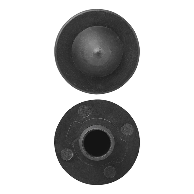 ProPlus Tentpuntdop - kunststof - Ø 19 mm - zwart - 4 stuks
