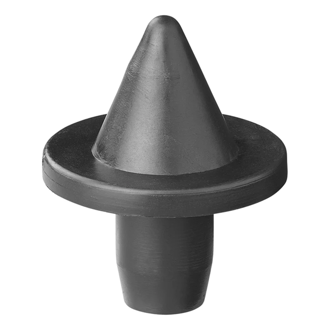 ProPlus Tentpuntdop - kunststof - Ø 19 mm - zwart - 4 stuks