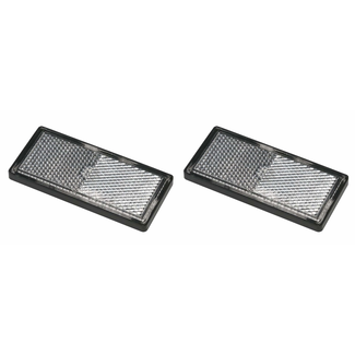 ProPlus Zelfklevende reflectoren - rechthoekig - wit - 85 x 39 mm - 2 stuks