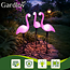 Gardlov Solar Flamingo Lampen Set van 3 - Duurzaam en Sfeervol voor de Tuin