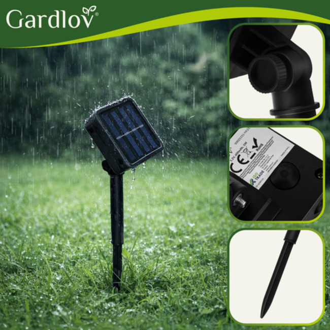 Gardlov Solar Flamingo Lampen Set van 3 - Duurzaam en Sfeervol voor de Tuin