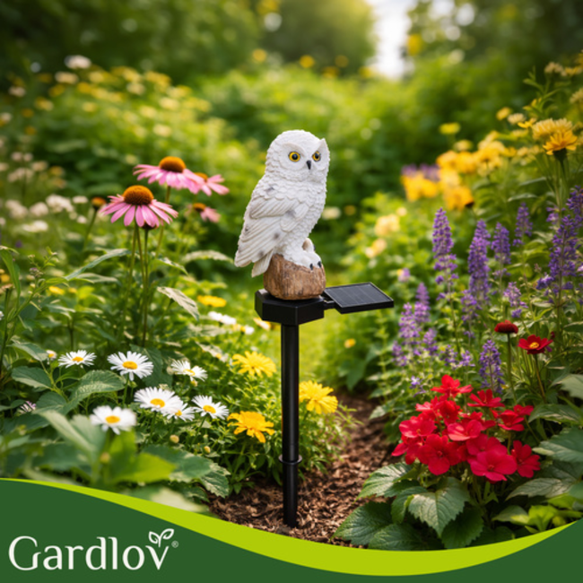 Gardlov Solar Uil Tuinlamp - Sfeervolle en Weerbestendige Verlichting