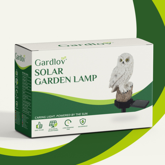 Gardlov Solar Uil Tuinlamp - Sfeervolle en Weerbestendige Verlichting