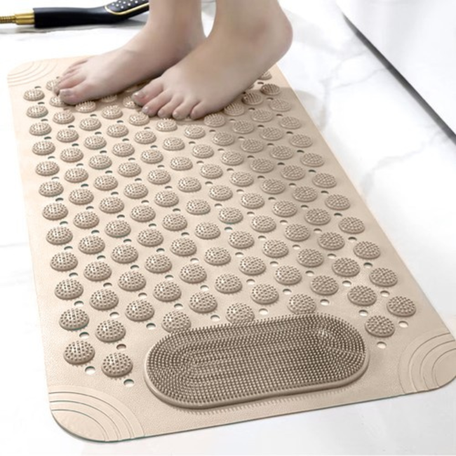 Ruhhy Anti-Slip Badkamer Mat – Veiligheid en Massage voor Douche en Bad