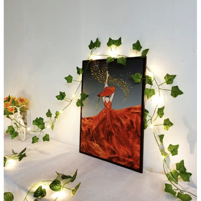 Gardlov Kunstklimop met LED Verlichting – Natuurlijke Sfeer voor Thuis