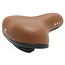 Selle Comfortabel fietszadel - breed zitvlak - ventilatiesleuf - bruine kleur - unisex