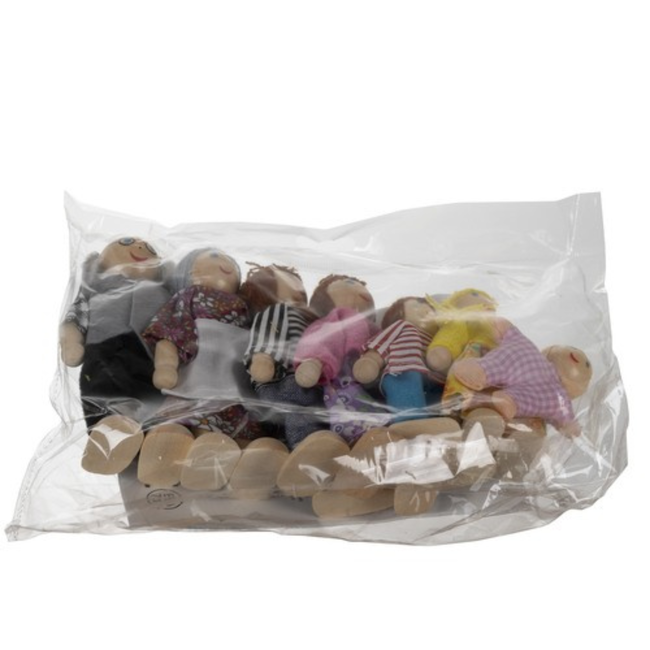 Kruzzel Miniatuurpoppen Set van 7 - Perfect voor Elk Poppenhuis