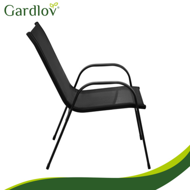 Gardlov Balkon Meubelset: Tafel en 2 Stoelen - Perfect voor Kleine Ruimtes