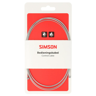 Simson RVS versnellingsbinnenkabel 2,25 m met ton- en peernippel voor derailleur en versnelling
