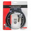 Simson Zwart ringslot Wide 80 mm ART2 met sleutel en plug-in opening voor insteekketting of kabel