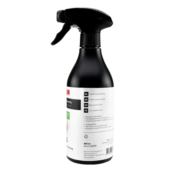 Simson Plantaardige framewax voor fietsframe met diepe glans en waterafstotende waxlaag voor lak