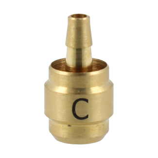 Elvedes 10 universele remleiding inserts type C goud voor Shimano hydraulische fietsremmen op maat