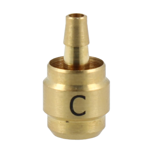 Elvedes 10 universele remleiding inserts type C goud voor Shimano hydraulische fietsremmen op maat