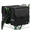 Trizand dubbele fietstas voor bagagedrager – 28 liter – 600D polyester – waterbestendig – reflectoren – zwart