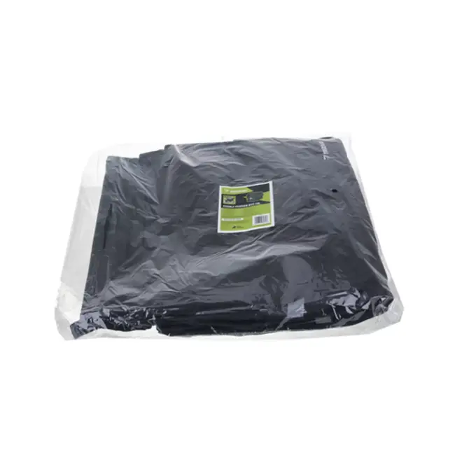 Trizand dubbele fietstas voor bagagedrager – 28 liter – 600D polyester – waterbestendig – reflectoren – zwart