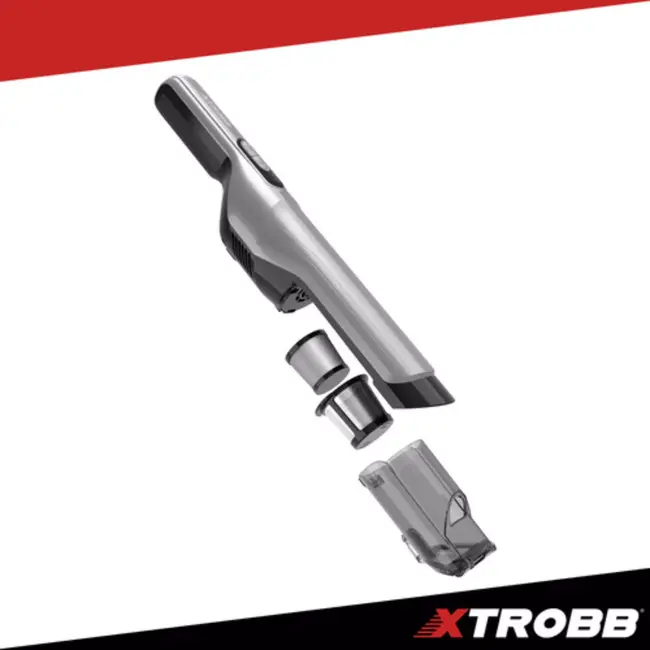 Xtrobb wasbaar HEPA-filter – set van 2 stuks – 4,5 × 4,5 cm – polypropyleen – voor Xtrobb ProVac 24263