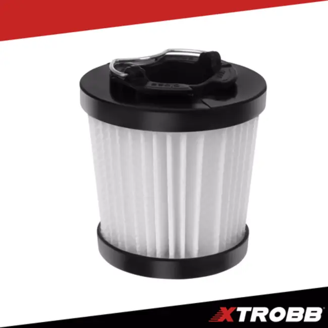 Xtrobb wasbaar HEPA-filter – set van 2 stuks – 4,5 × 4,5 cm – polypropyleen – voor Xtrobb ProVac 24263
