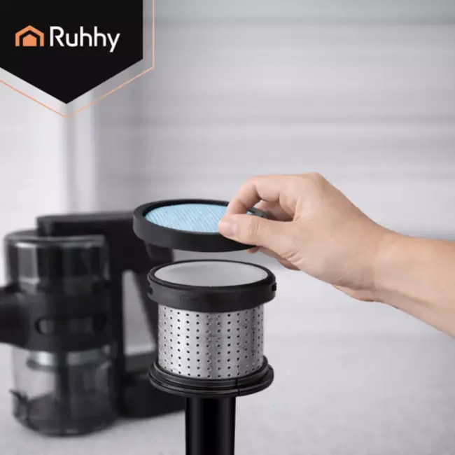 Ruhhy HEPA stofzuigerfilters 2 stuks voor Ruhhy LunPro, wasbaar en eenvoudig zonder gereedschap te vervangen
