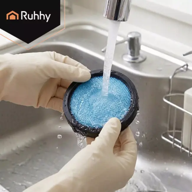 Ruhhy HEPA stofzuigerfilters 2 stuks voor Ruhhy LunPro, wasbaar en eenvoudig zonder gereedschap te vervangen