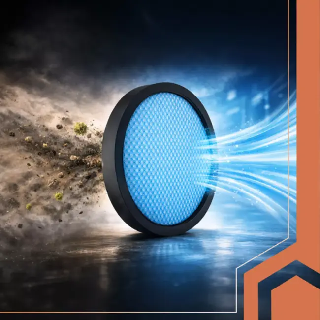 Ruhhy HEPA stofzuigerfilters 2 stuks voor Ruhhy LunPro, wasbaar en eenvoudig zonder gereedschap te vervangen