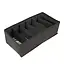 Ruhhy Lade organizers set 4 stuks grijs met vakken voor sokken ondergoed en accessoires