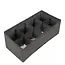 Ruhhy Lade organizers set 4 stuks grijs met vakken voor sokken ondergoed en accessoires